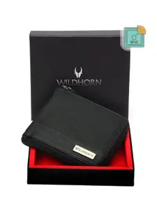 WildHorn Men Leather Zip Around Wallet