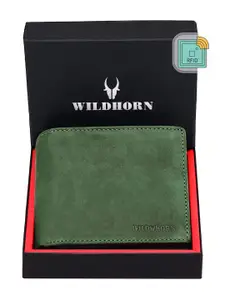 WildHorn Men Solid Leather Two Fold Wallet