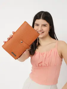 Fastrack Women Brown Solid Two Fold Wallet