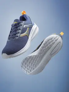 Action Men Navy Blue Mesh Running Non-Marking Sports Shoes