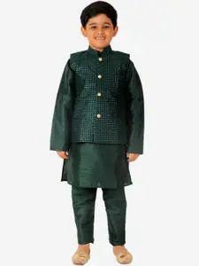 Pro-Ethic STYLE DEVELOPER Boys  Pure Silk Kurta with Churidar