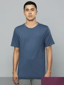 Puma Men Set of 2 Crew Neck Pure Cotton T-shirts
