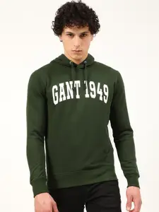 GANT Men Green Hooded Sweatshirt