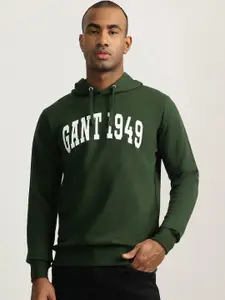 GANT Men Green Hooded Sweatshirt