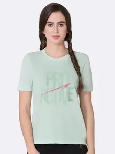 Van Heusen Proactive Elite Typography Print Anti-Odour Round Neck T-shirt