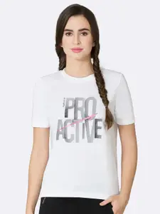 Van Heusen Women Typography Printed Anti Odour Lounge T-shirt