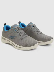 Skechers Men Go Walk Arch Fit - Clinton Grey Running Non-Marking Shoes