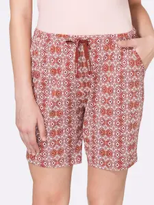 Van Heusen Women Printed Functional Pocket Lounge Shorts