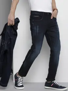 The Indian Garage Co Men Blue Skinny Fit Light Fade Stretchable Jeans