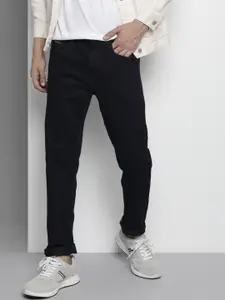 The Indian Garage Co Men Navy Blue Skinny Fit Applique Stretchable Jeans