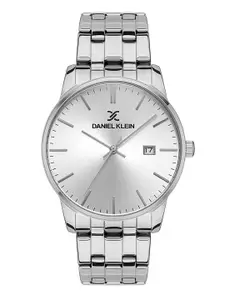Daniel Klein Premium Men Silver-Toned Dial & Bracelet Strap Analogue Watch DK.1.13270-1