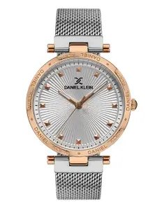 Daniel Klein Premium Women Silver-Toned Dial & Bracelet Strap Analogue Watch DK.1.13262-4