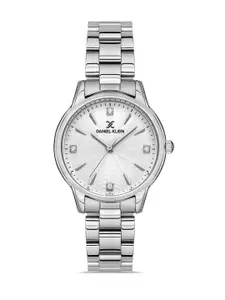 Daniel Klein Premium Women Silver-Toned Dial & Straps Analogue Watch-DK.1.13247-1