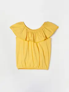 Fame Forever by Lifestyle Girls Yellow Layered Sleeves T-shirt