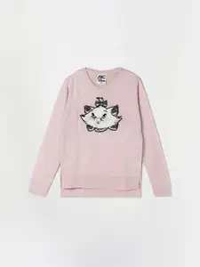 Fame Forever by Lifestyle Girls Pink And Black Marie Embellished Pullover