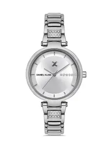 Daniel Klein Premium Women Silver Dial Bracelet Straps Analogue Watch DK.1.13206-1