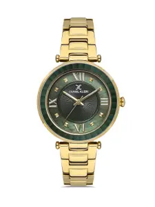Daniel Klein Premium Women Green Embellished Dial Bracelet Style Watch DK.1.13231-6_OR