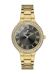 Daniel Klein Premium Women Black Embellished Dial Bracelet Style Watch DK.1.13211-5_OR-