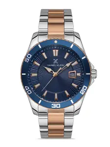 Daniel Klein Premium Men Blue Dial & Multicoloured Strap Analogue Watch DK.1.13320-4_OR