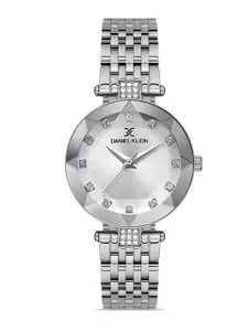 Daniel Klein Premium Women Silver-Toned Dial & Bracelet Straps Analogue Watch DK.1.13319-1
