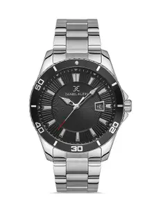 Daniel Klein Premium Men Black Dial & Silver Toned Straps Analogue Watch DK 1 13320-1_OR