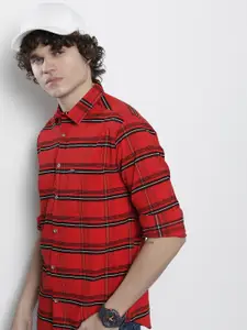 The Indian Garage Co Men Checked Casual Shirt