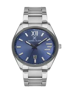 Daniel Klein Premium Men Blue Dial & Silver-Toned Straps Analogue Watch DK 1 13294-3_OR