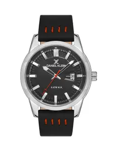 Daniel Klein Premium Men Black Dial & Leather Straps Analogue Watch DK 1 13296-1_OR