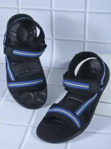 Liberty Men Blue & Black Comfort Sandals