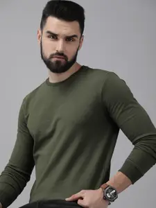 Roadster Men Solid Sweatshirt