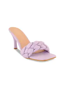 Cogner Purple Party Stiletto Heels
