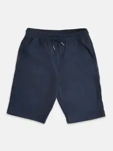 Pantaloons Junior Boys Navy Blue Solid Chino Shorts
