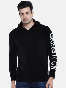 People Men Black & White Typography Printed Pullover