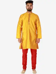 Pro-Ethic STYLE DEVELOPER Men Pure Silk Kurta with Pyjamas
