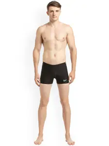 Speedo Men Black Printed Swim Shorts