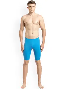 Speedo Men Navy Blue Solid Swim Shorts