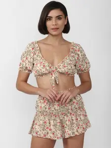 FOREVER 21 Multicoloured Floral Printed Mini Dress