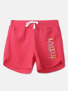 United Colors of Benetton United Colors of Benetton Girls Pink Pure Cotton Shorts