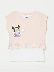 Juniors by Lifestyle Minnie Mouse Extended Sleeves Top