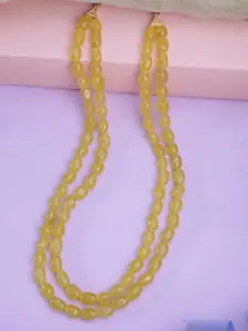 RICH AND FAMOUS Women Yellow Layered Necklace