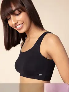 NYKD Pack Of 2 Non-Wired Non Padded Full Coverage Everyday Bra
