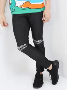 HIGHLANDER Men Black Skinny Fit Slash Knee Stretchable Jeans