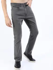 KETCH Men Grey Straight Fit Cotton Stretchable Jeans