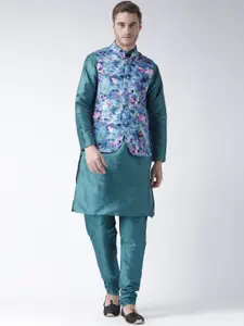 Hangup Men Solid Kurta with Pyjamas