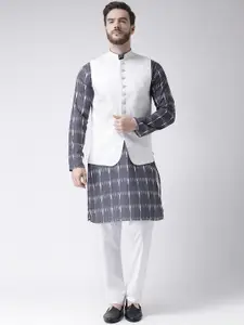 Hangup Men Printed Pure Cotton Kurta with Pyjamas