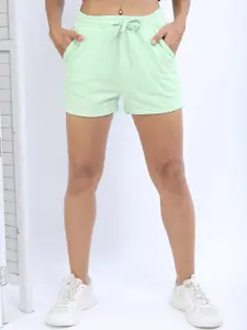 Tokyo Talkies Women Green Shorts
