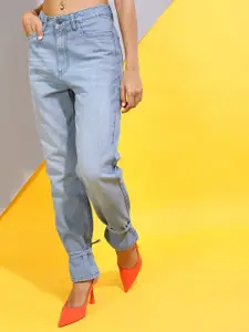 Tokyo Talkies Women Blue Regular Fit Light Fade Clean look Jeans