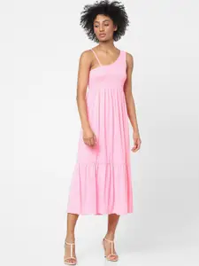 ONLY Women One Shoulder Midi Dress