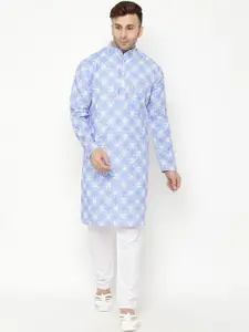 Hangup Men Printed Kurta with Pyjamas