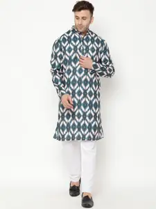 Hangup Men Printed Kurta with Pyjama Set